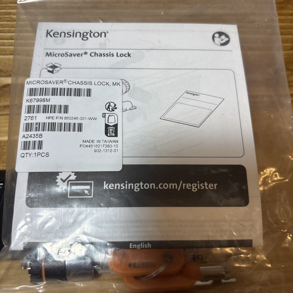 GENUINE Kensington Microsaver Chassis Lock K67998M, NEW